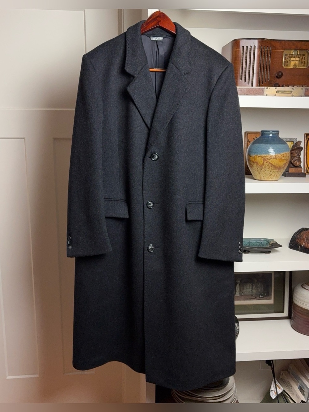 Mens Cashmere Wool Overcoat
